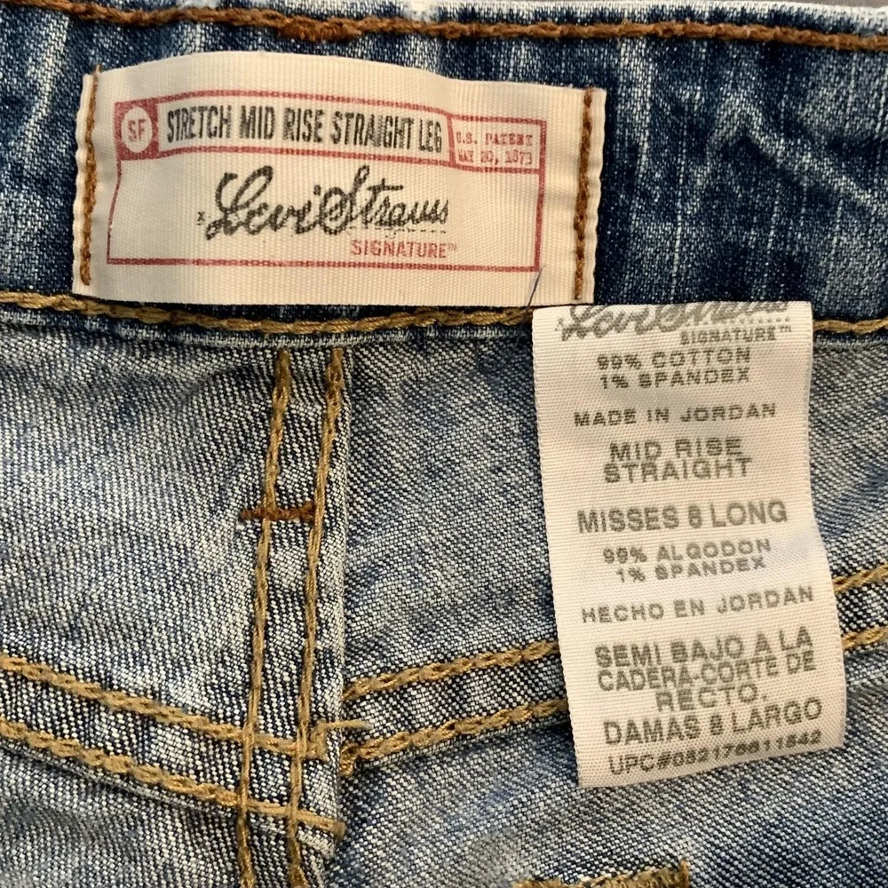 Levis Denim Shorts Womens 8 Lot Of 2 Black Blue‎ Cutoff Frayed Hem Stretch